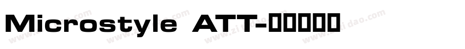 Microstyle ATT字体转换